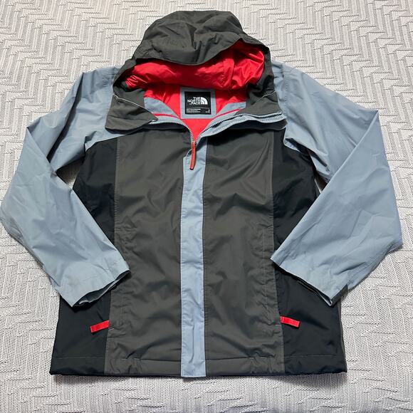 The North Face gray windbreaker light jacket boys size L - Picture 1 of 8